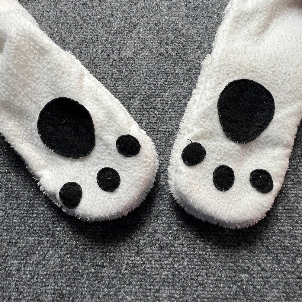 Hat Scarf Mittens 3-in-1 White Polar Bear Fuzzy Fleece Kids Snow Winter Fun Warm - Picture 2 of 8